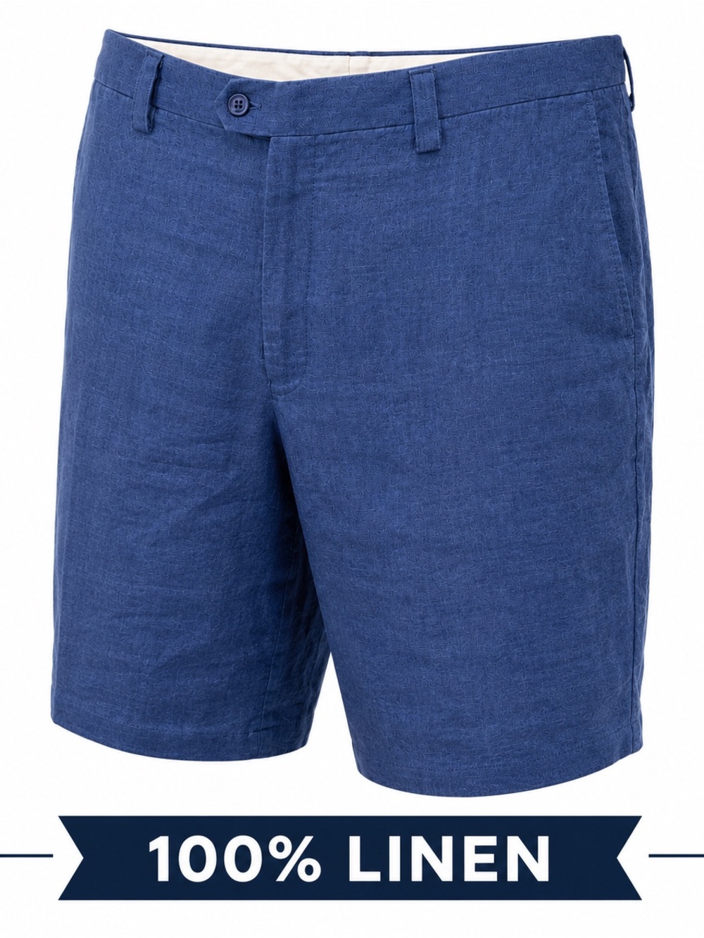 INSERCH Compozisione Men’s Navy 100%  Linen Shorts Size 46 Style P21116